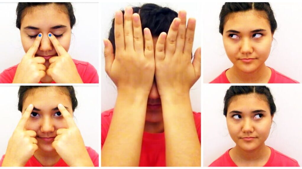 Eye exercises to restore vision